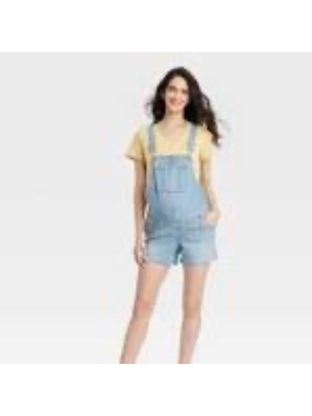 Isabel Maternity by Ingrid & Isabel Shortalls Denim Shorts